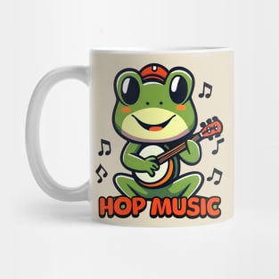 Hop Music! Cute Banjo Frog Mug